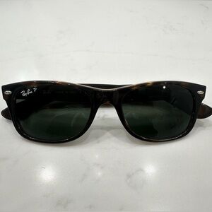 Ray Ban polarized Wayfarer sunglasses.